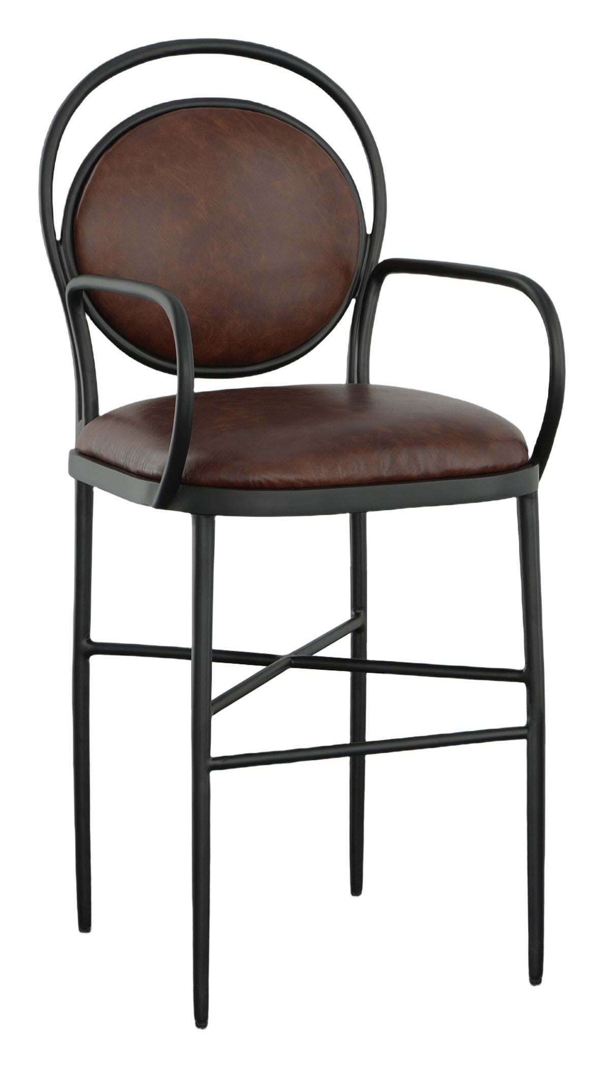 Warner Leather Bar Stool (L-4600-06) - Fairfield Chair