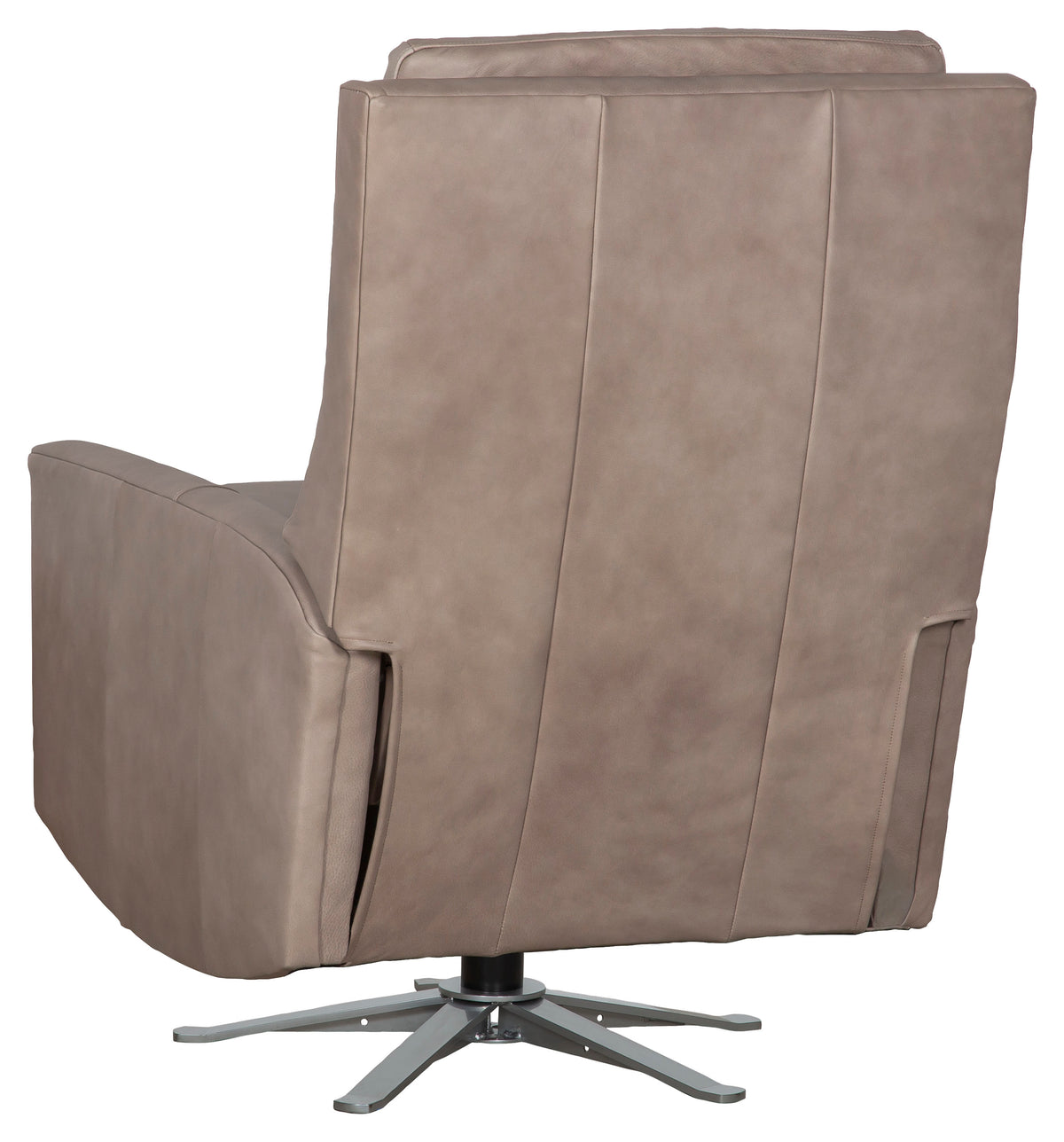 Loft Leather Manual Push Back Swivel Recliner (L-462P-MR-2) - Fairfield Chair