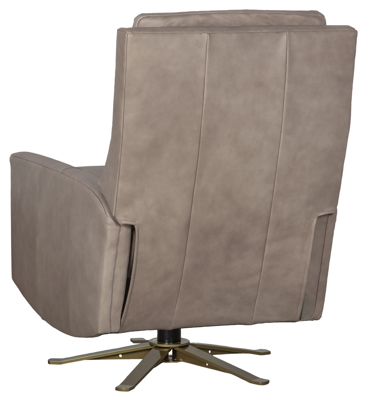Loft Leather Manual Push Back Swivel Recliner (L-462P-MR-7) - Fairfield Chair