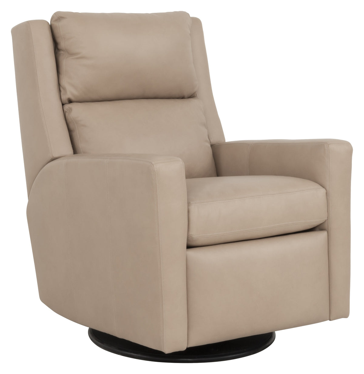 Greyson Leather Manual Swivel Glider Recliner (L-472G-MR) - Fairfield Chair