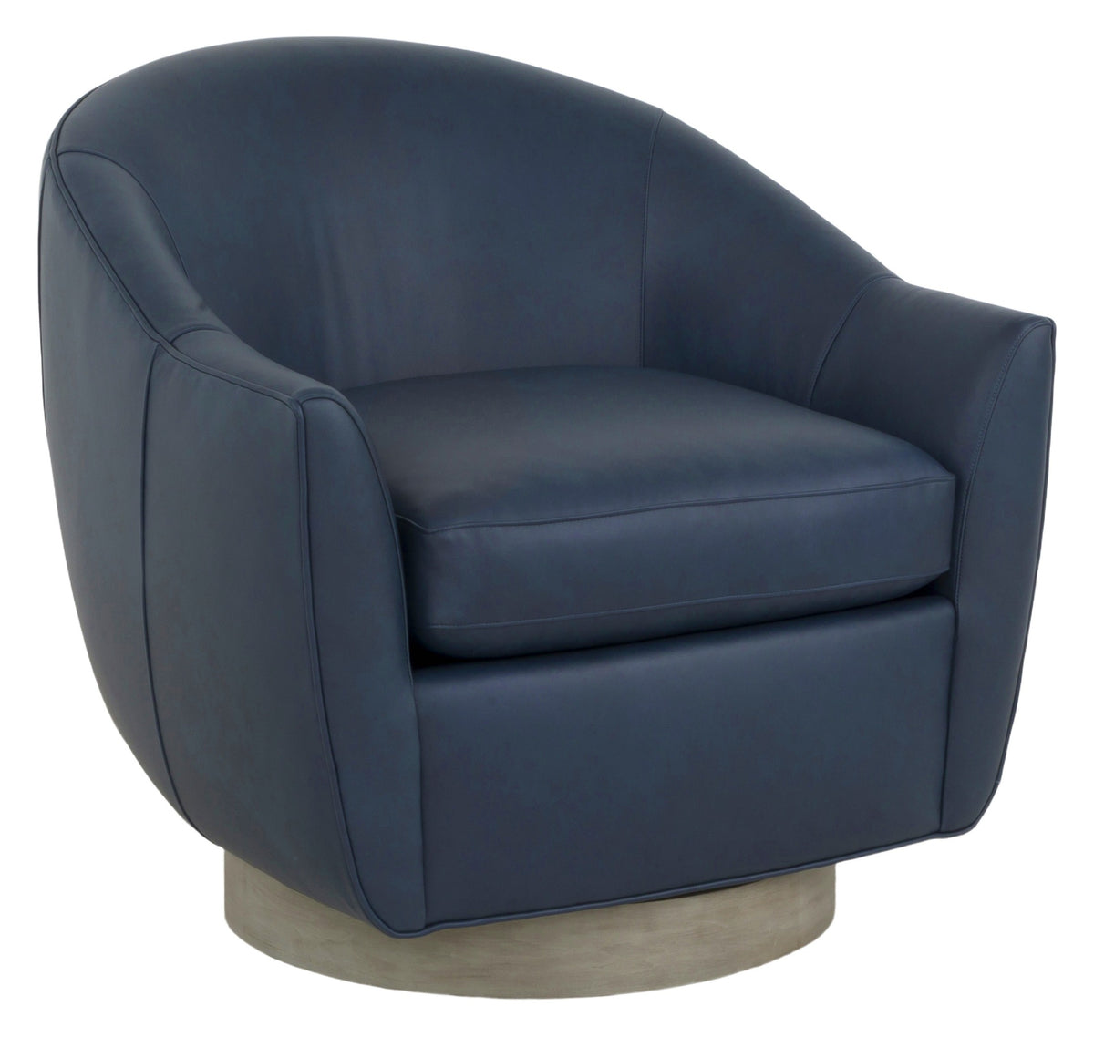 Hazel Leather Lounge Chair (L-6047-01) - Fairfield Chair