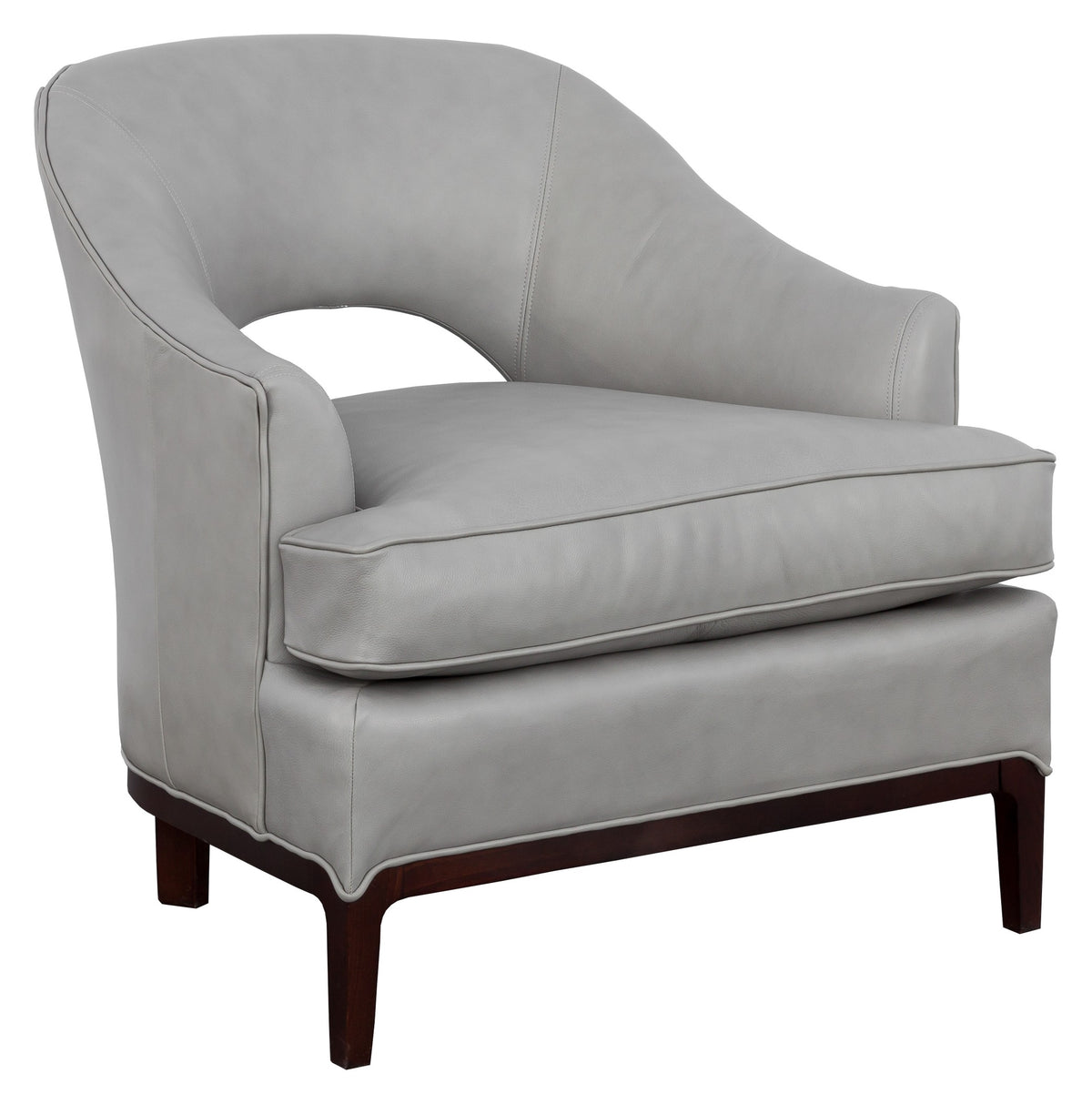 Jamie Leather Lounge Chair (L-6082-01) - Fairfield Chair