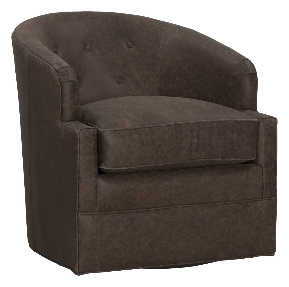 Bryson Leather Swivel Chair (L-6138-31) - Fairfield Chair
