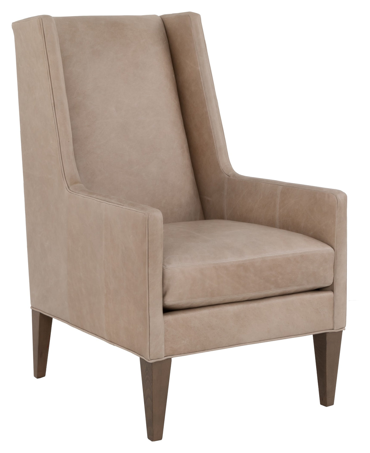 Boyleston Leather Wing Chair (L-6343-01) - Fairfield Chair