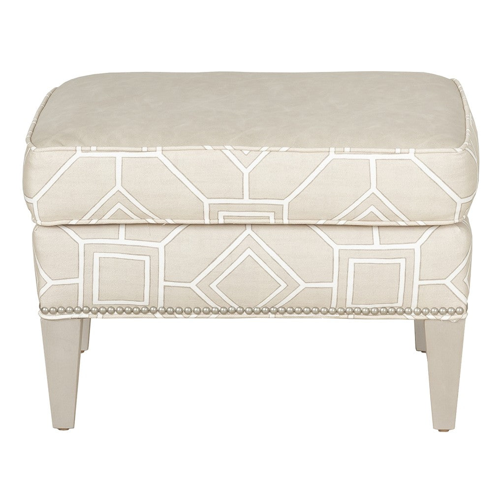 Percy Leather Ottoman (L-6408-20) - Fairfield Chair