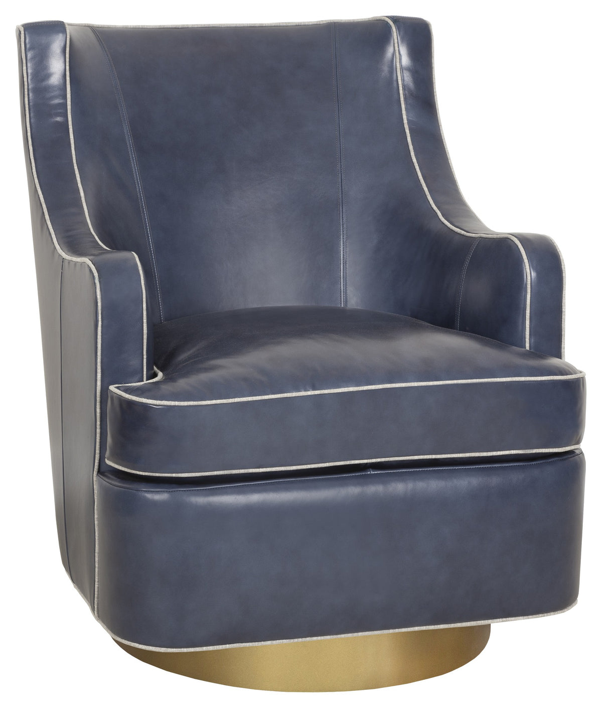 Trident Leather Swivel Chair (L-6409-31-7) - Fairfield Chair
