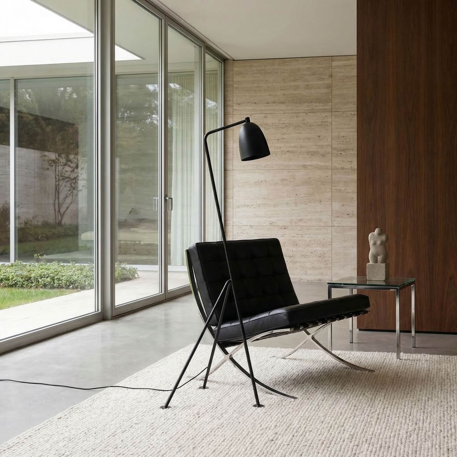 Asti Floor Lamp, Black Iron