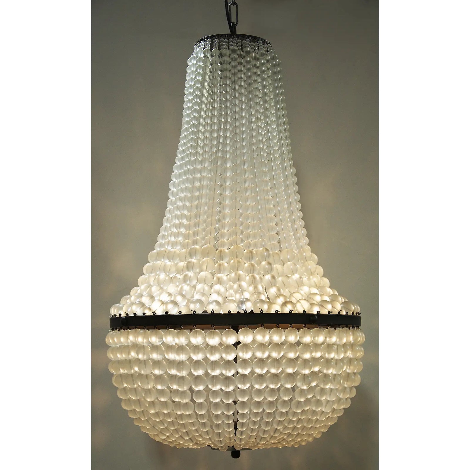 Mist Chandelier, Black Iron