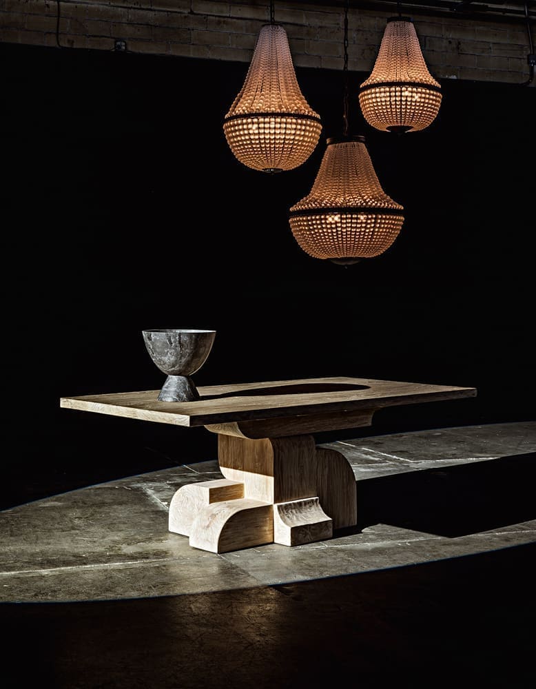 Mist Chandelier, Black Iron