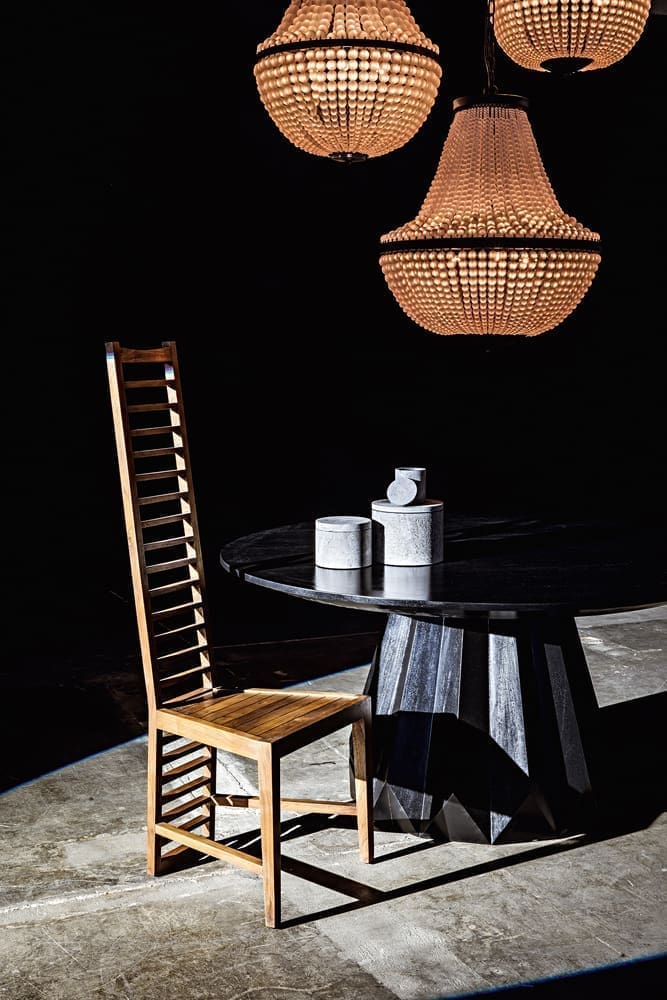 Mist Chandelier, Black Iron