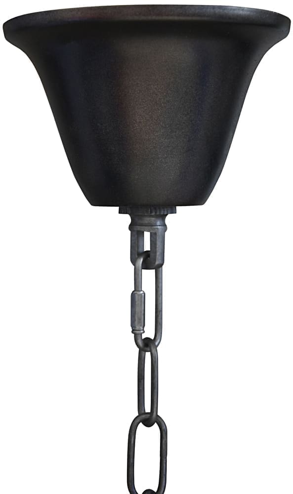 Mist Chandelier, Black Iron