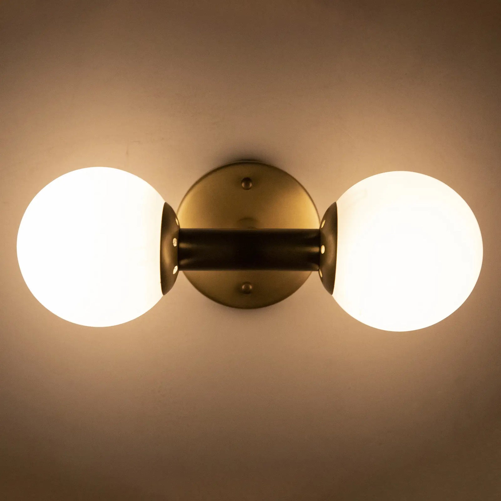 Antiope Sconce, Antique Brass and Glass