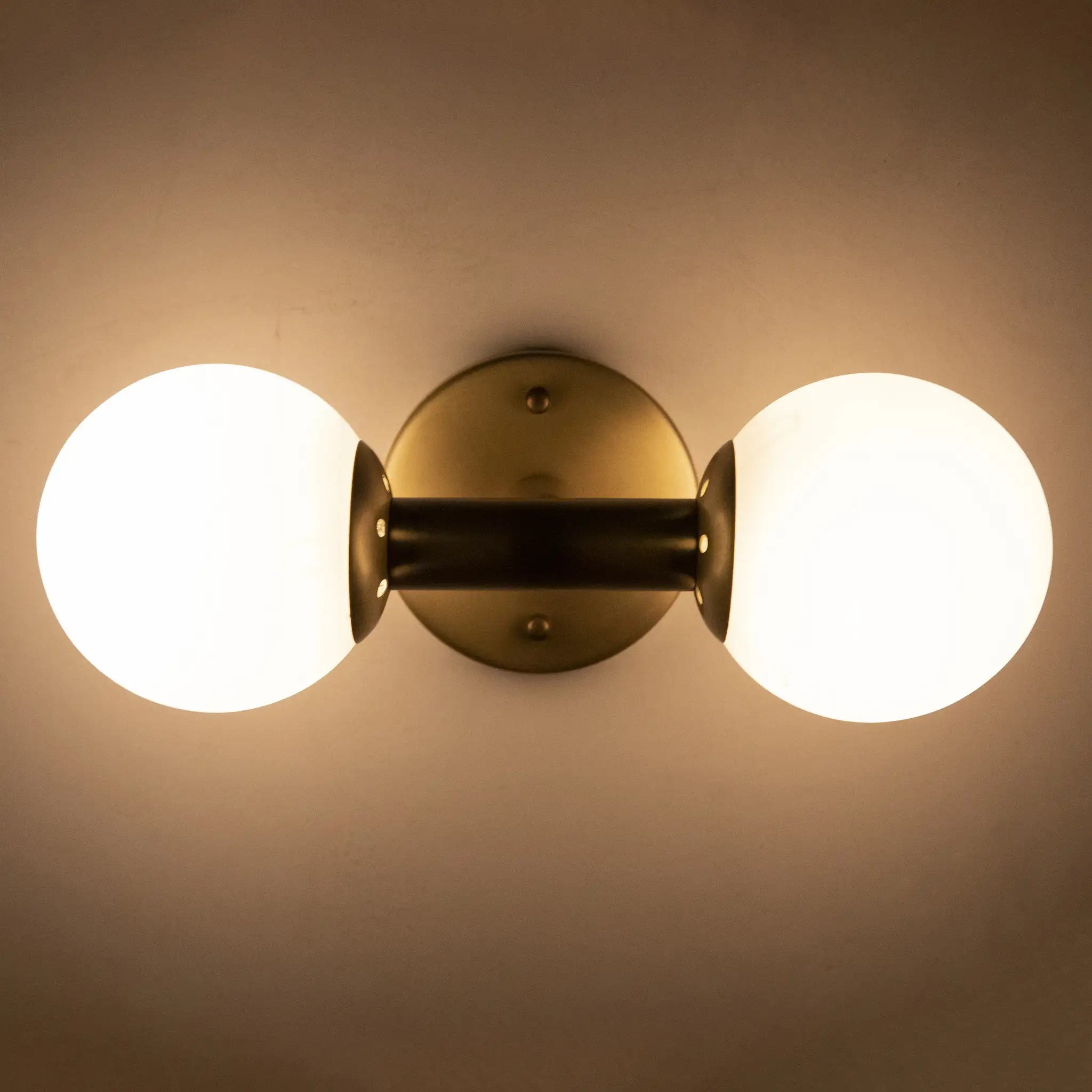 Antiope Sconce, Antique Brass and Glass