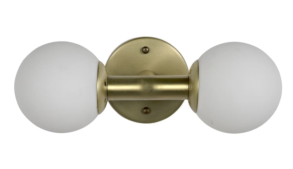 Antiope Sconce, Antique Brass and Glass