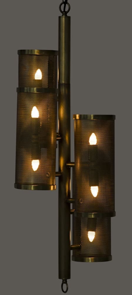 Pisa Pendant, Metal with Brass Finish