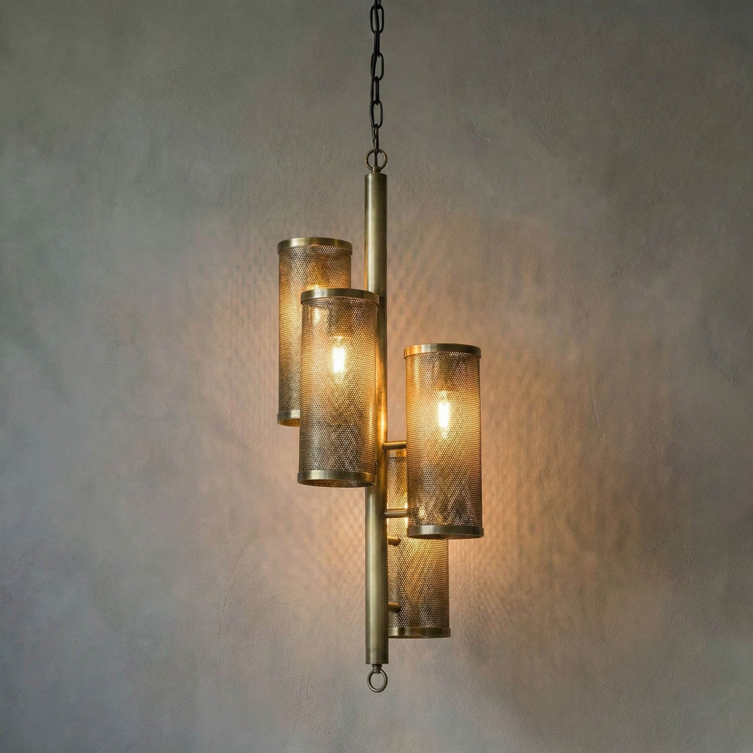 Pisa Pendant, Metal with Brass Finish by Noir