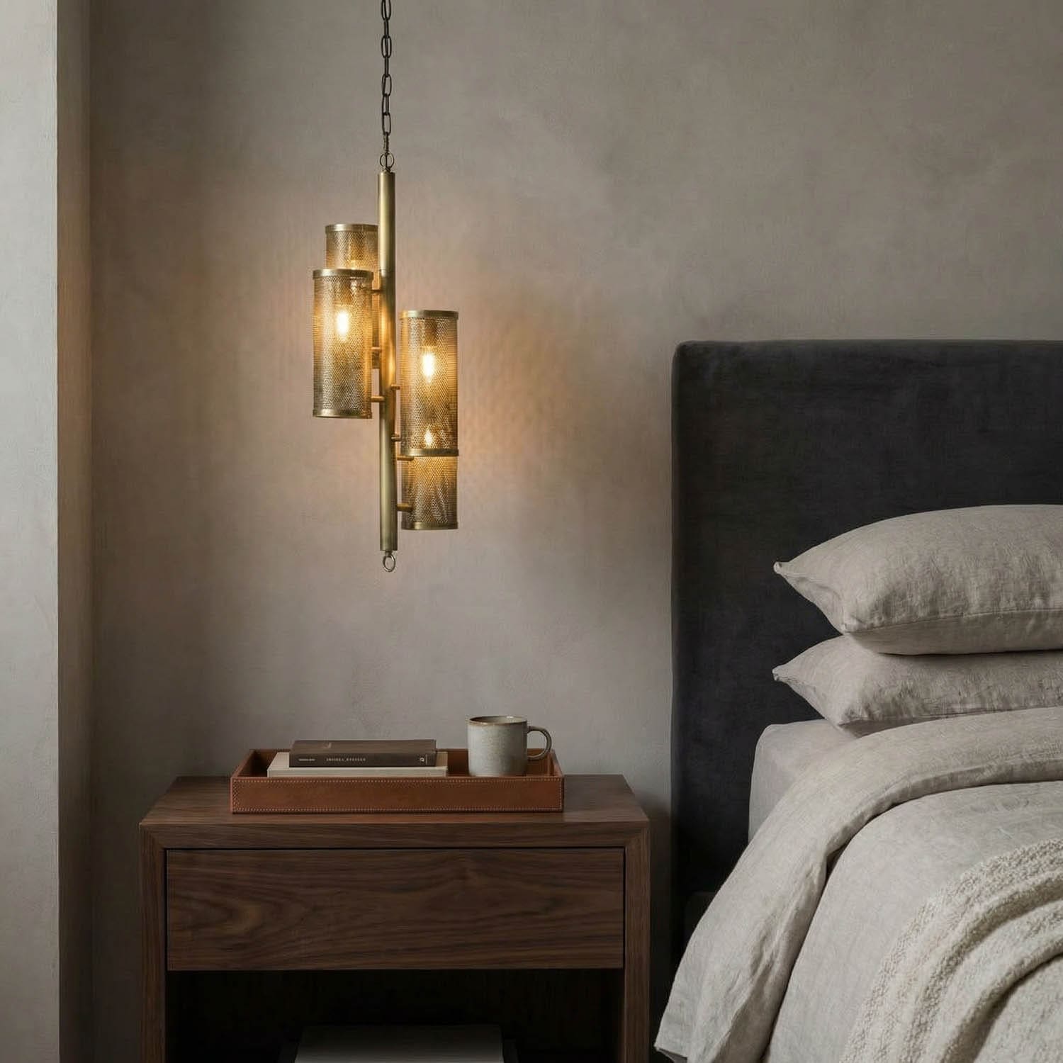 Pisa Pendant, Metal with Brass Finish