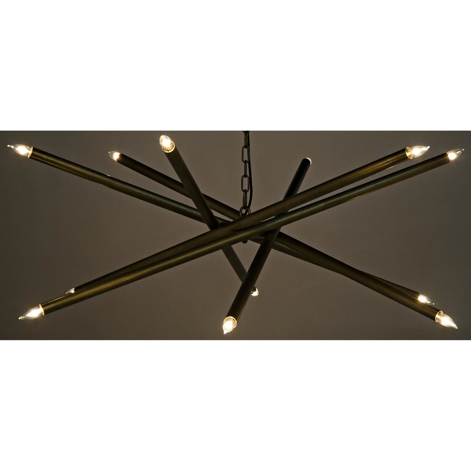 Ikram Chandelier, Metal with Brass Finish