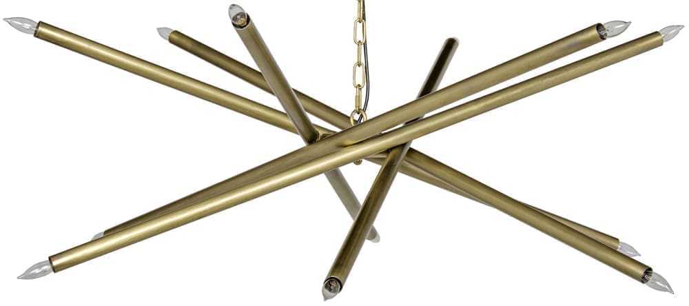 Ikram Chandelier, Metal with Brass Finish