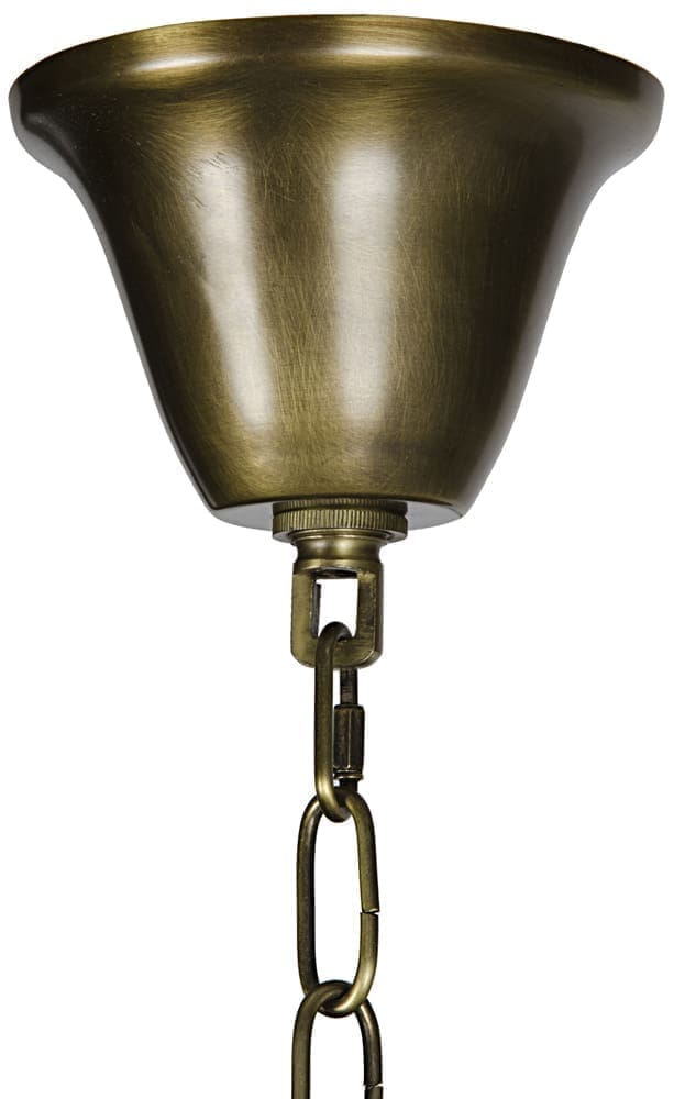 Ikram Chandelier, Metal with Brass Finish