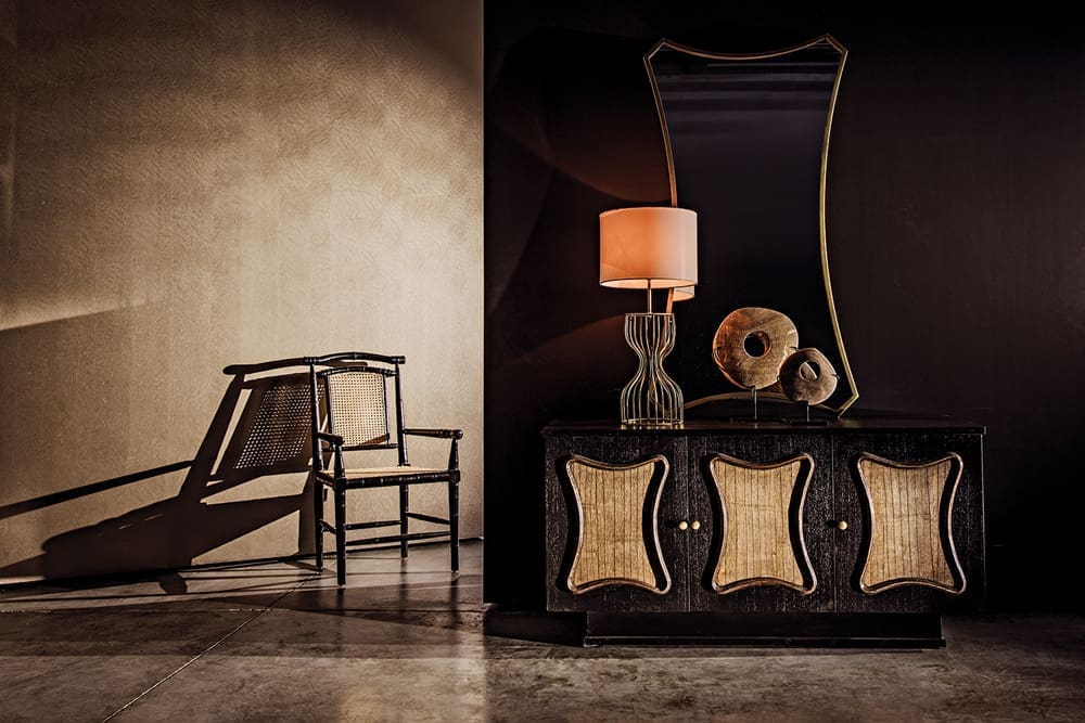 Perry Table Lamp with Shade, Metal with Brass Finish