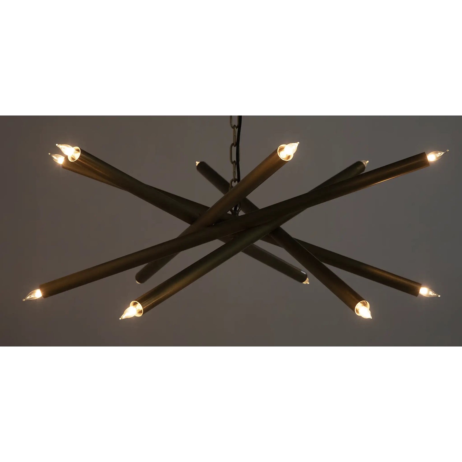 Ikram Chandelier, Small, Metal with Brass Finish
