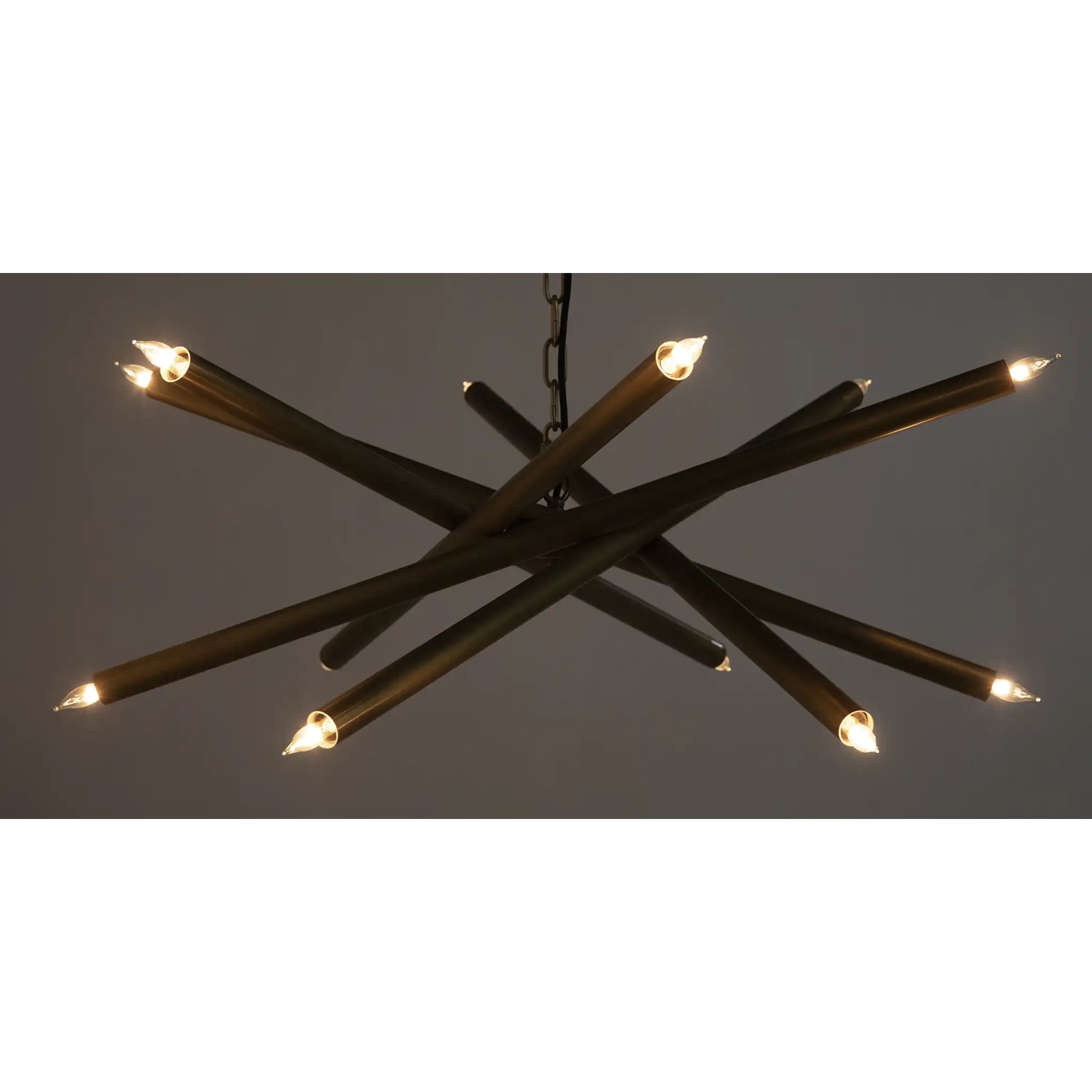 Ikram Chandelier, Small, Metal with Brass Finish