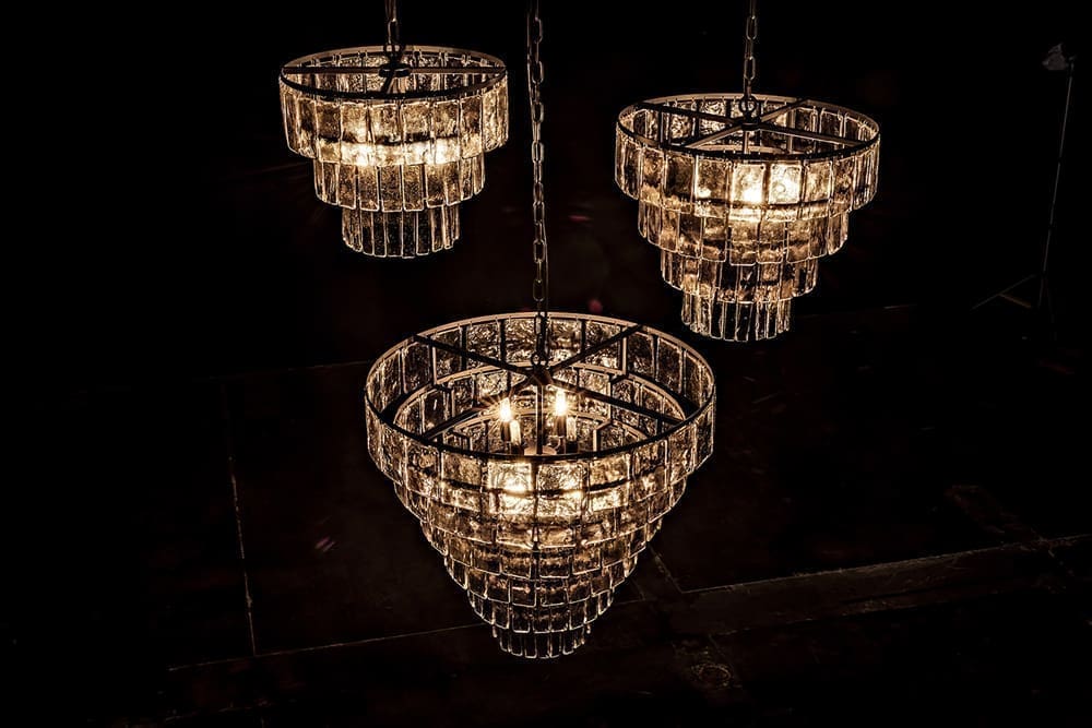 Carnegie Chandelier, Medium, Black Iron