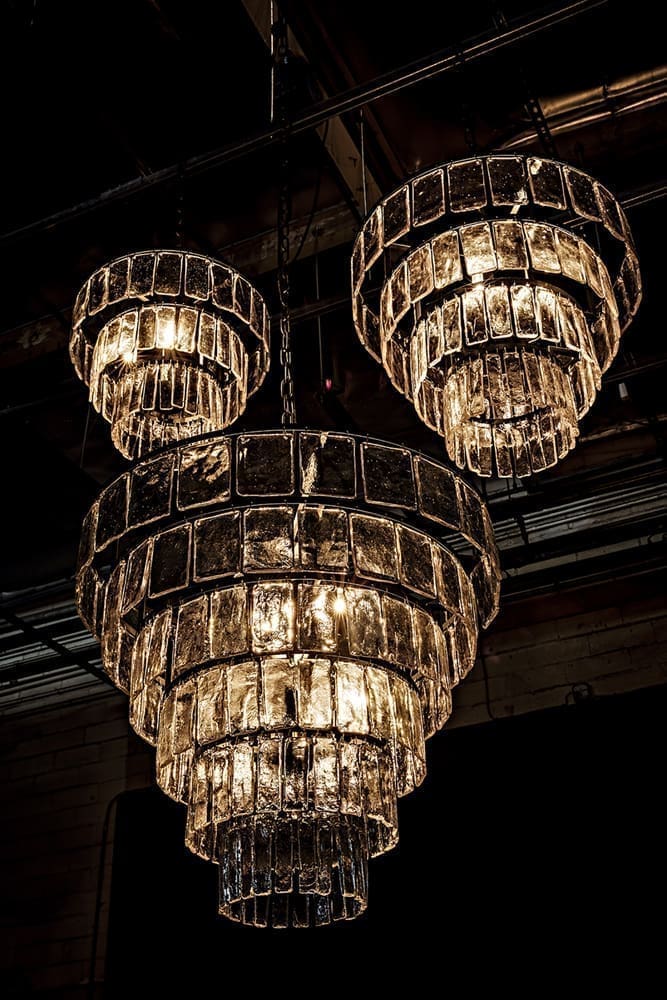 Carnegie Chandelier, Medium, Black Iron