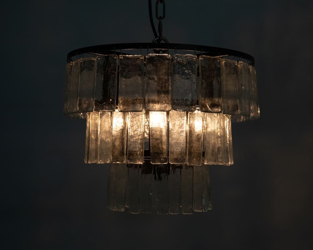 Carnegie Chandelier, Small, Black Iron