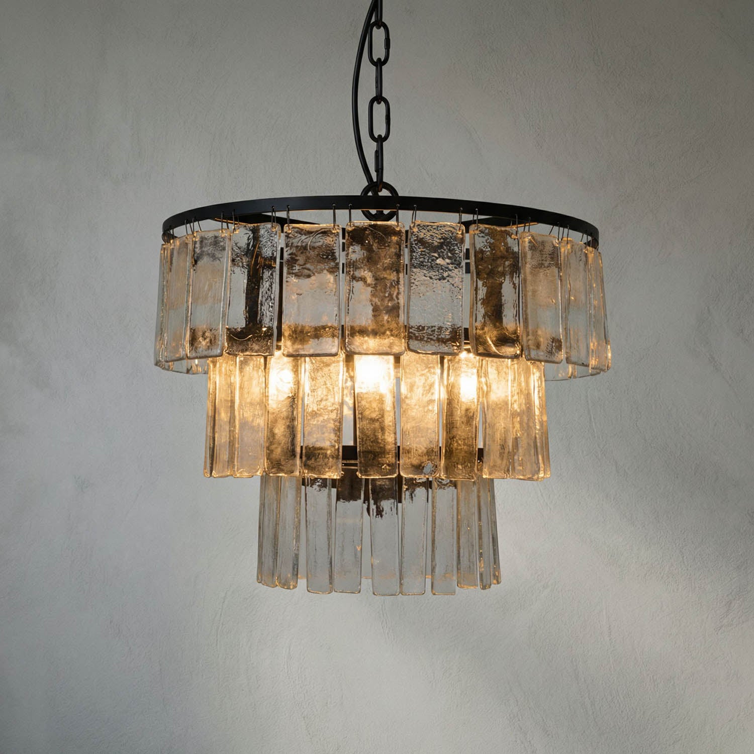 Carnegie Chandelier, Small, Black Iron by Noir