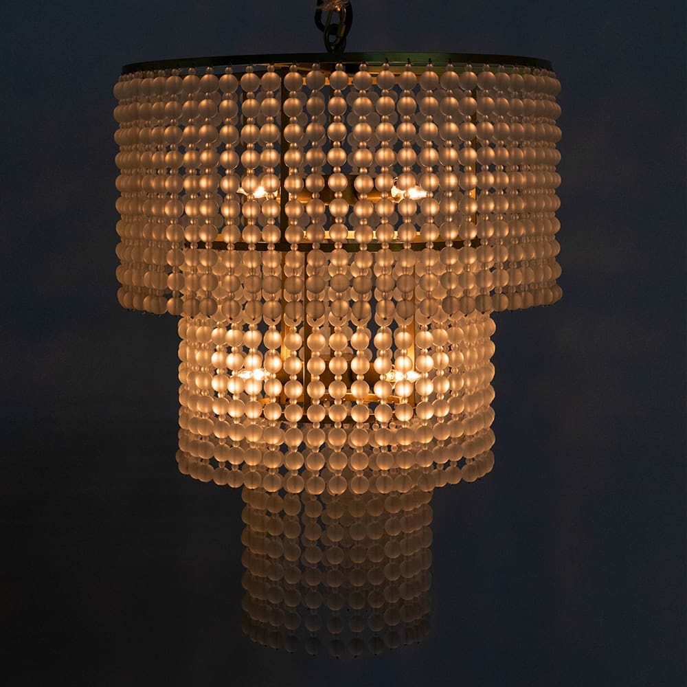 Fatima Chandelier, Antique Brass