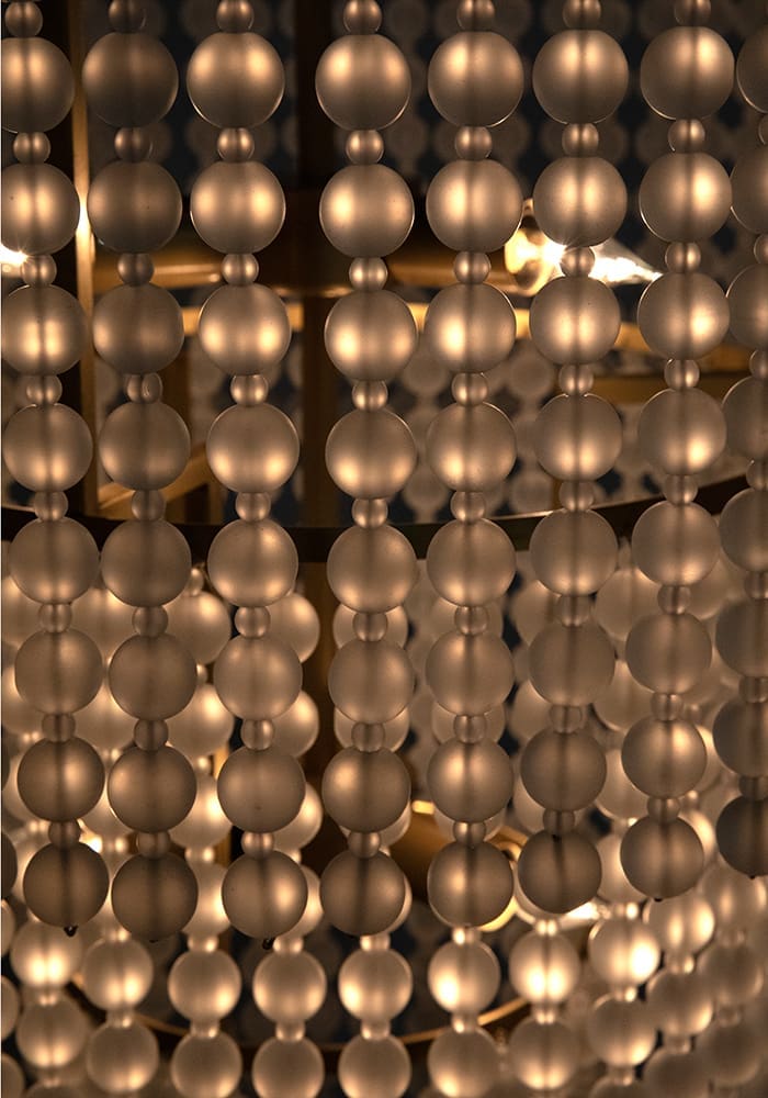 Fatima Chandelier, Antique Brass