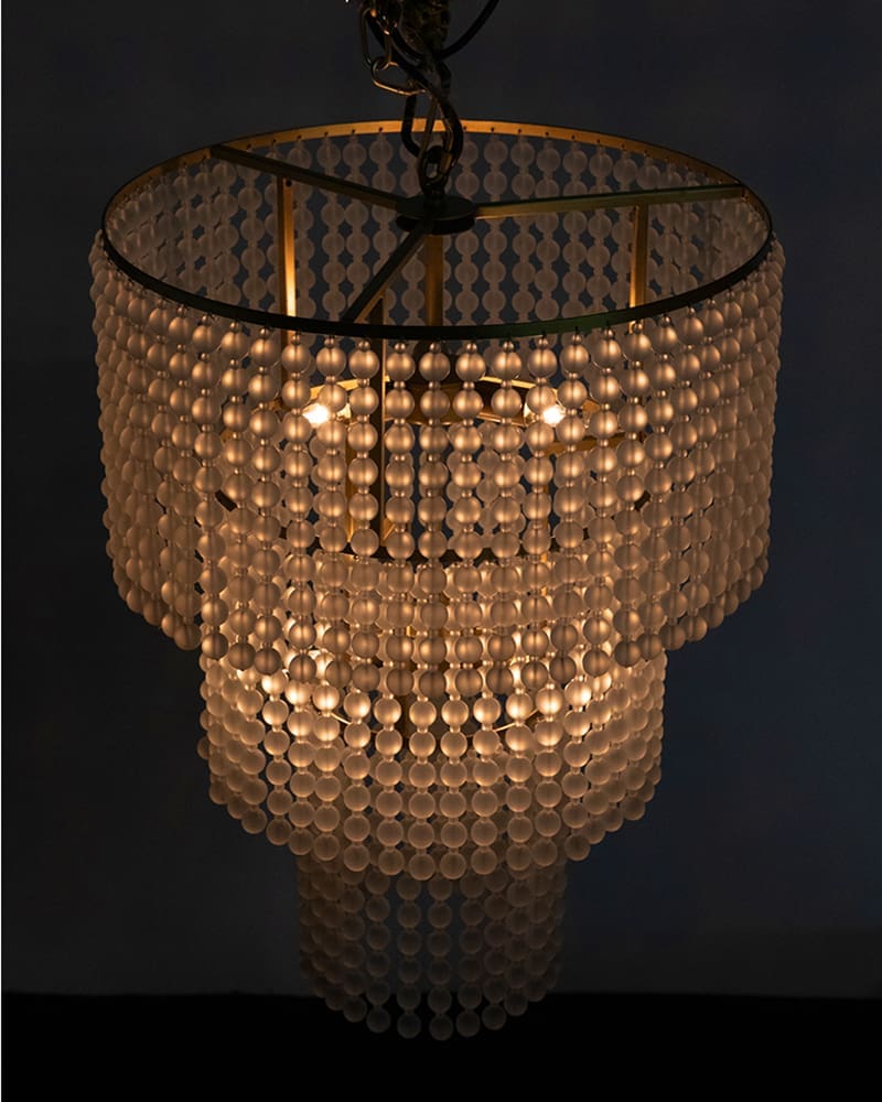 Fatima Chandelier, Antique Brass