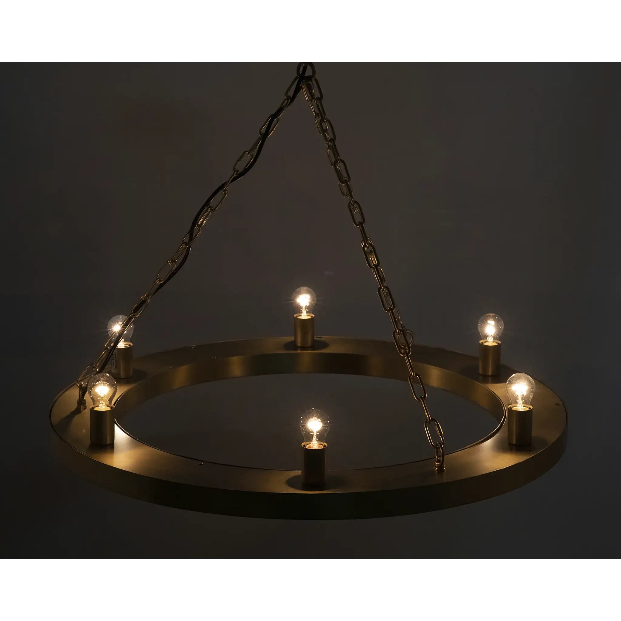 Ciro Chandelier, Metal with Brass Finish