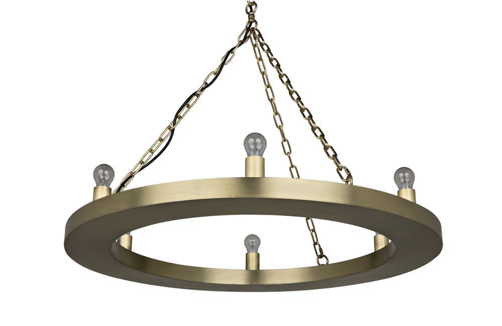 Ciro Chandelier, Metal with Brass Finish