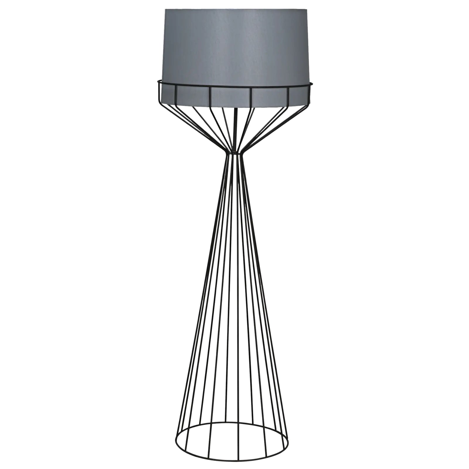 Portal Floor Lamp, B, Black Iron