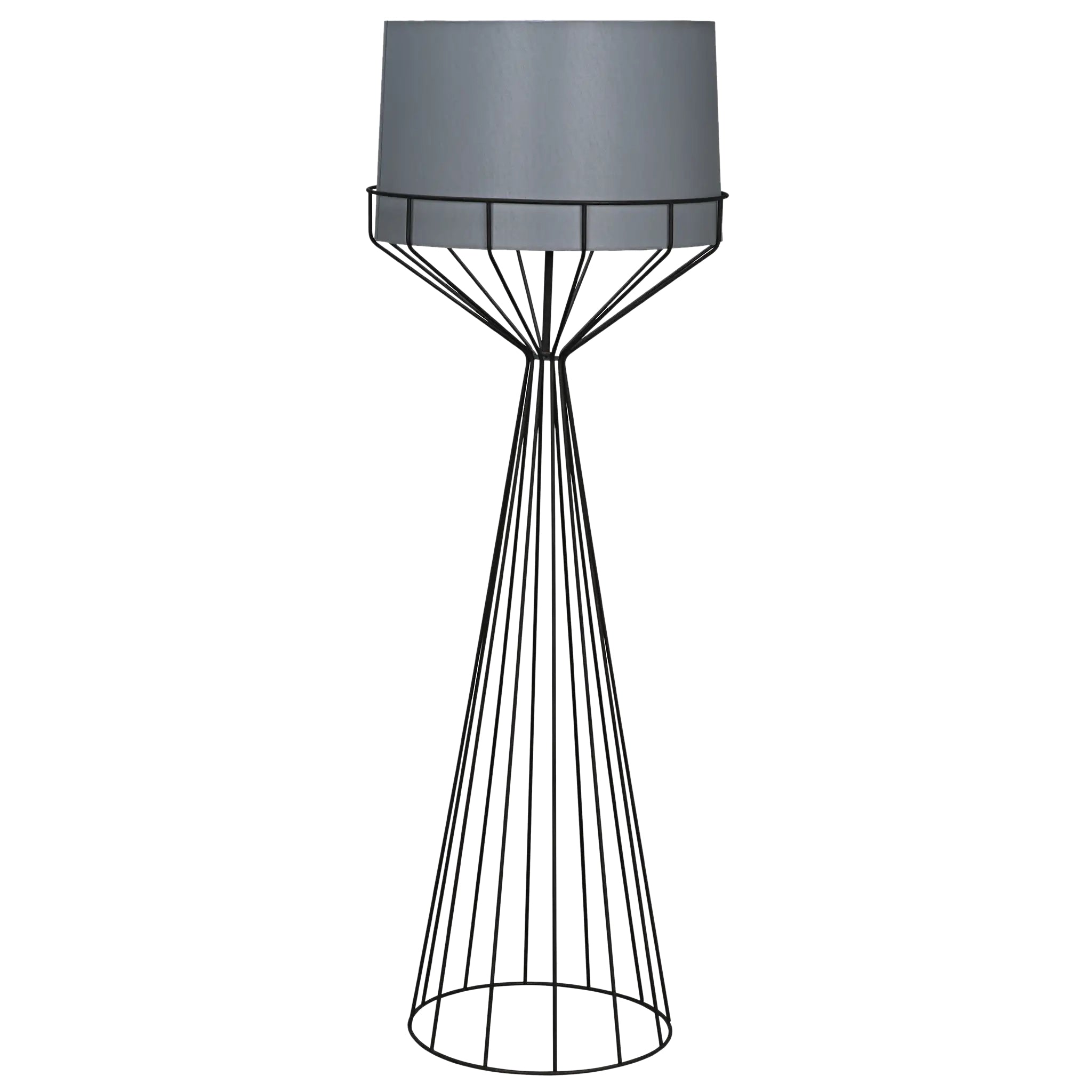 Portal Floor Lamp, B, Black Iron