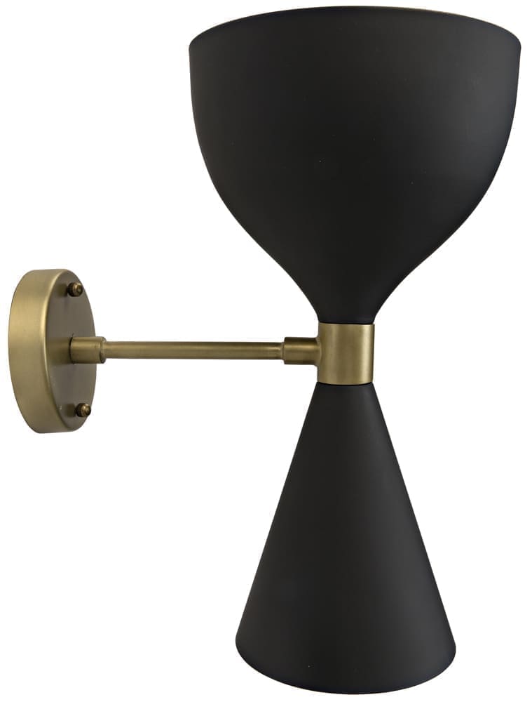 Aegeon Sconce, Black Iron