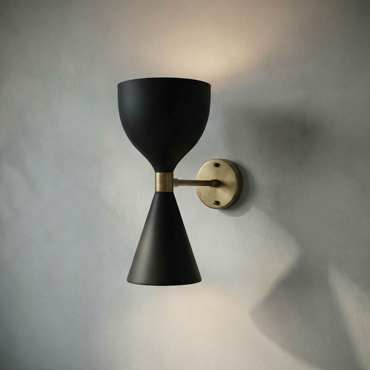 Aegeon Sconce, Black Iron by Noir
