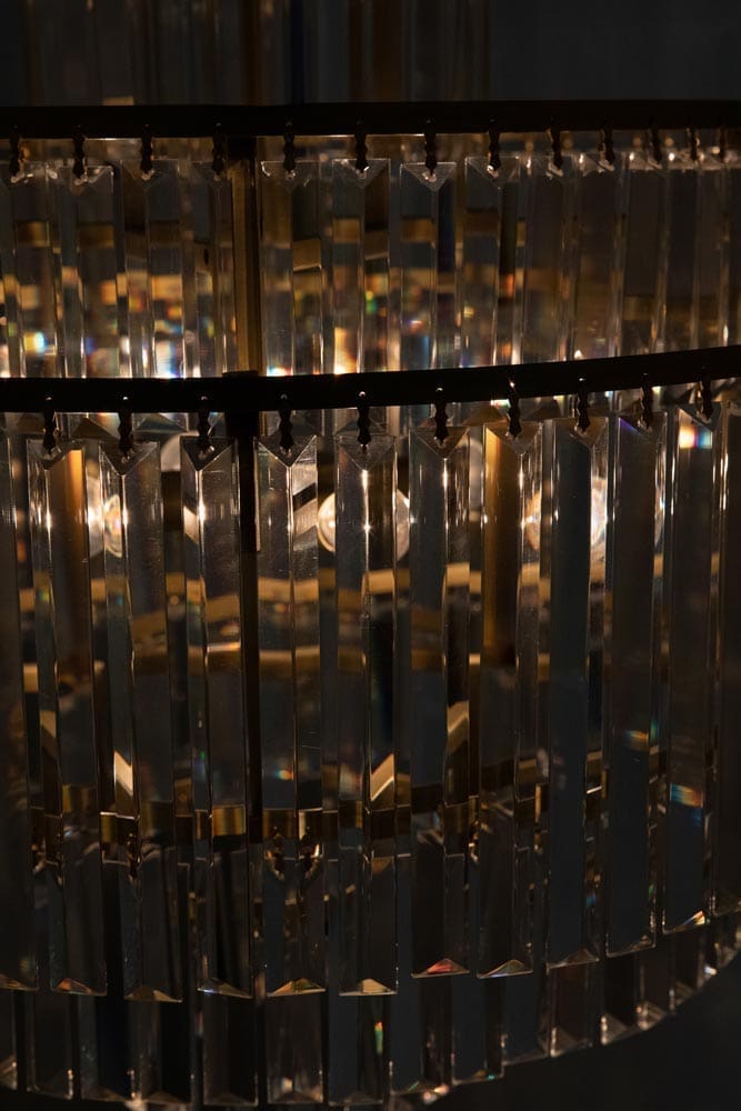 Quintus Chandelier, Metal with Brass Finish