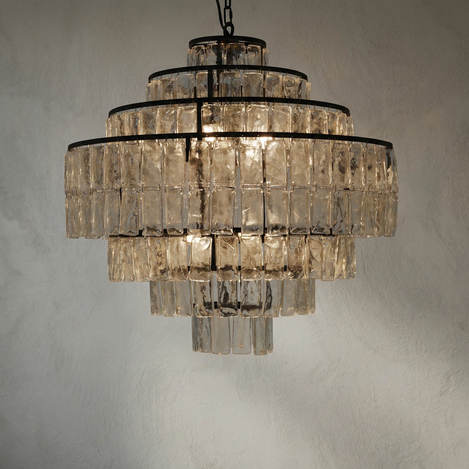 Satellite Chandelier, Black Iron by Noir