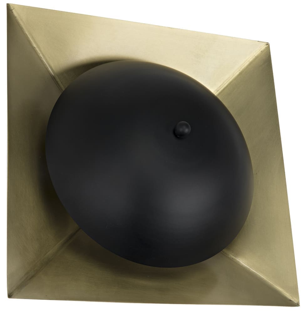 Agila Sconce, Iron with Brass Finish
