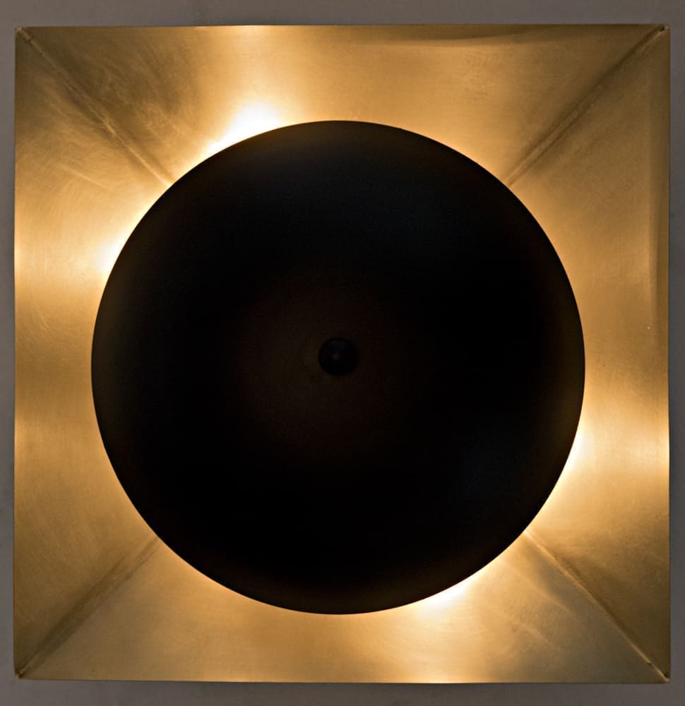 Agila Sconce, Iron with Brass Finish