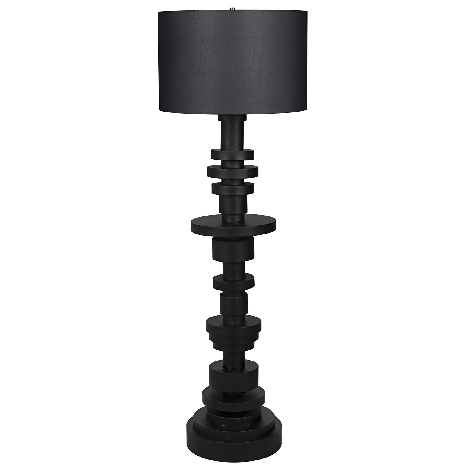 Wilton Floor Lamp with Shade, Black Iron