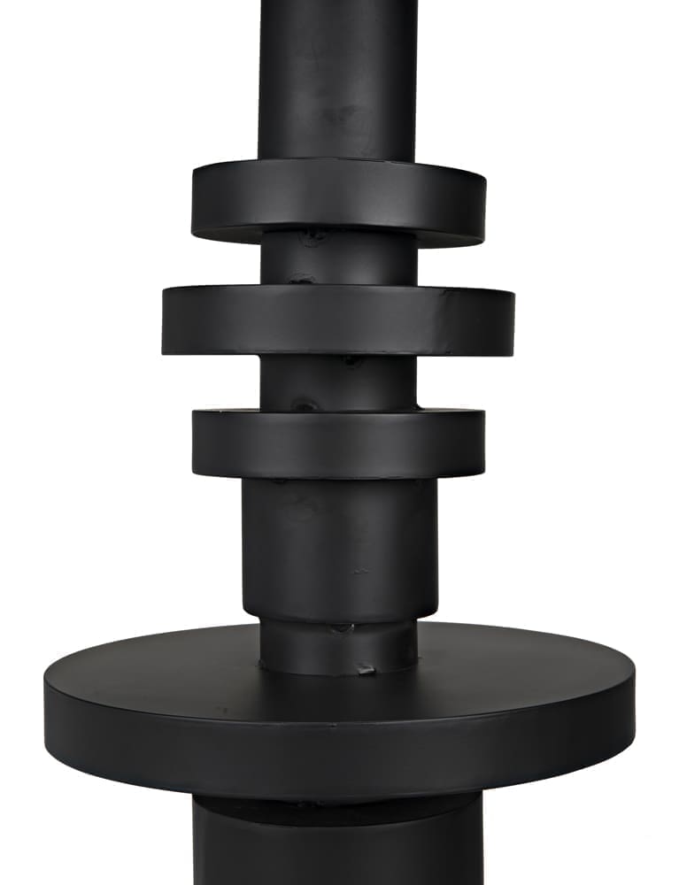 Wilton Floor Lamp with Shade, Black Iron
