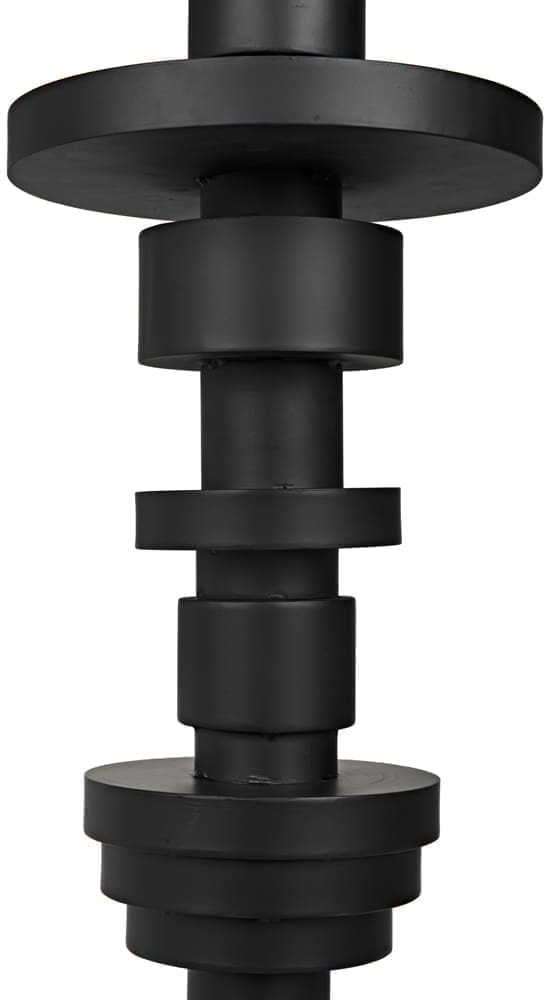 Wilton Floor Lamp with Shade, Black Iron