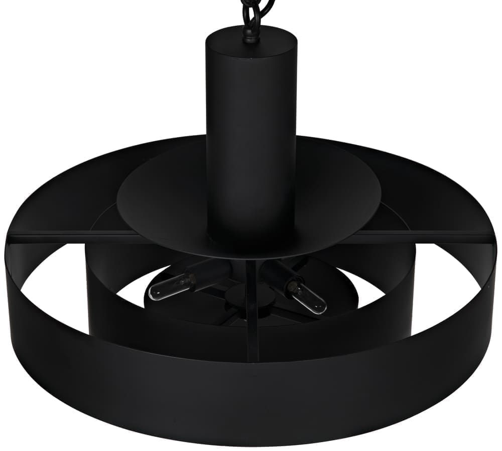 Parlor Pendant, Black Iron