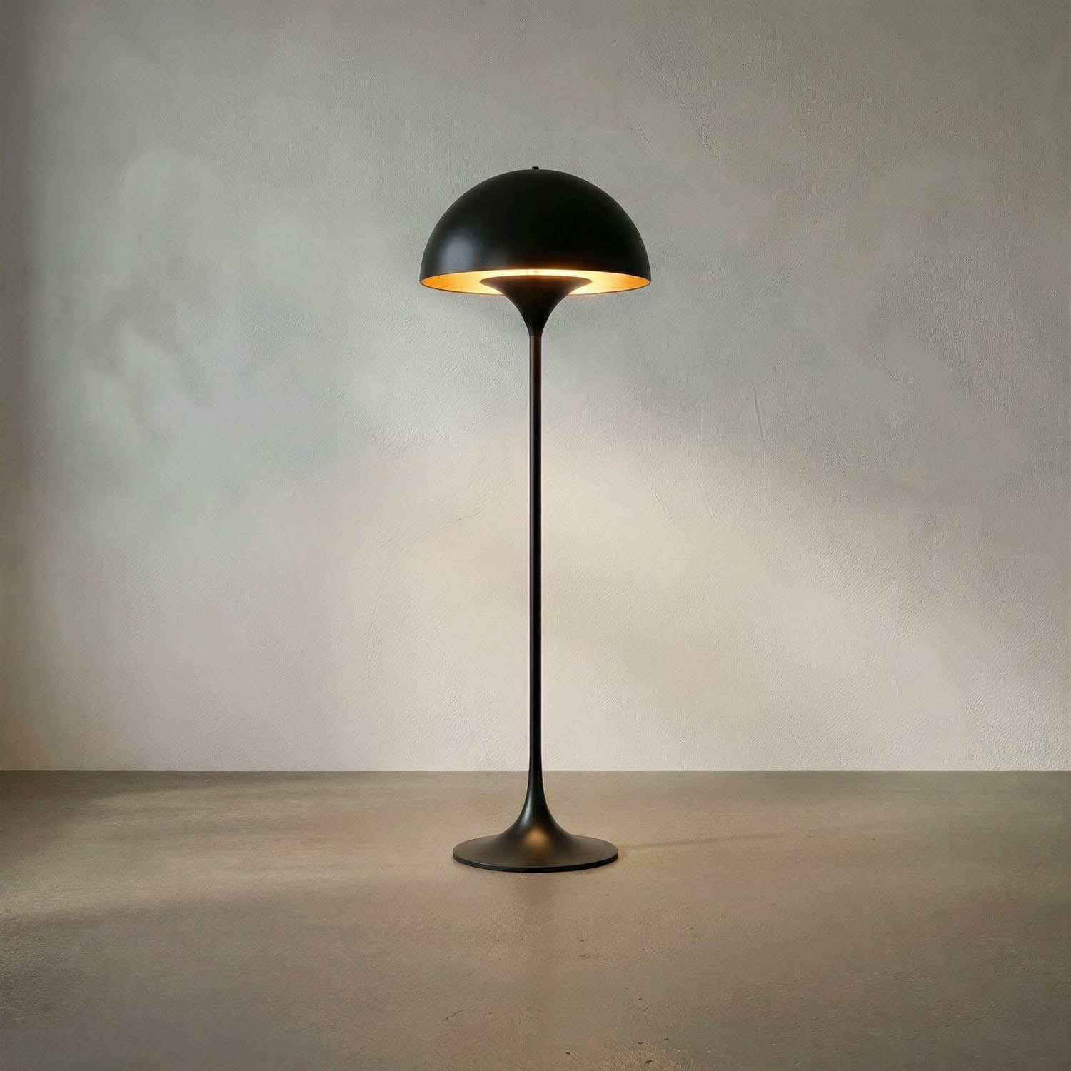 Cataracta Floor Lamp, Black Iron by Noir