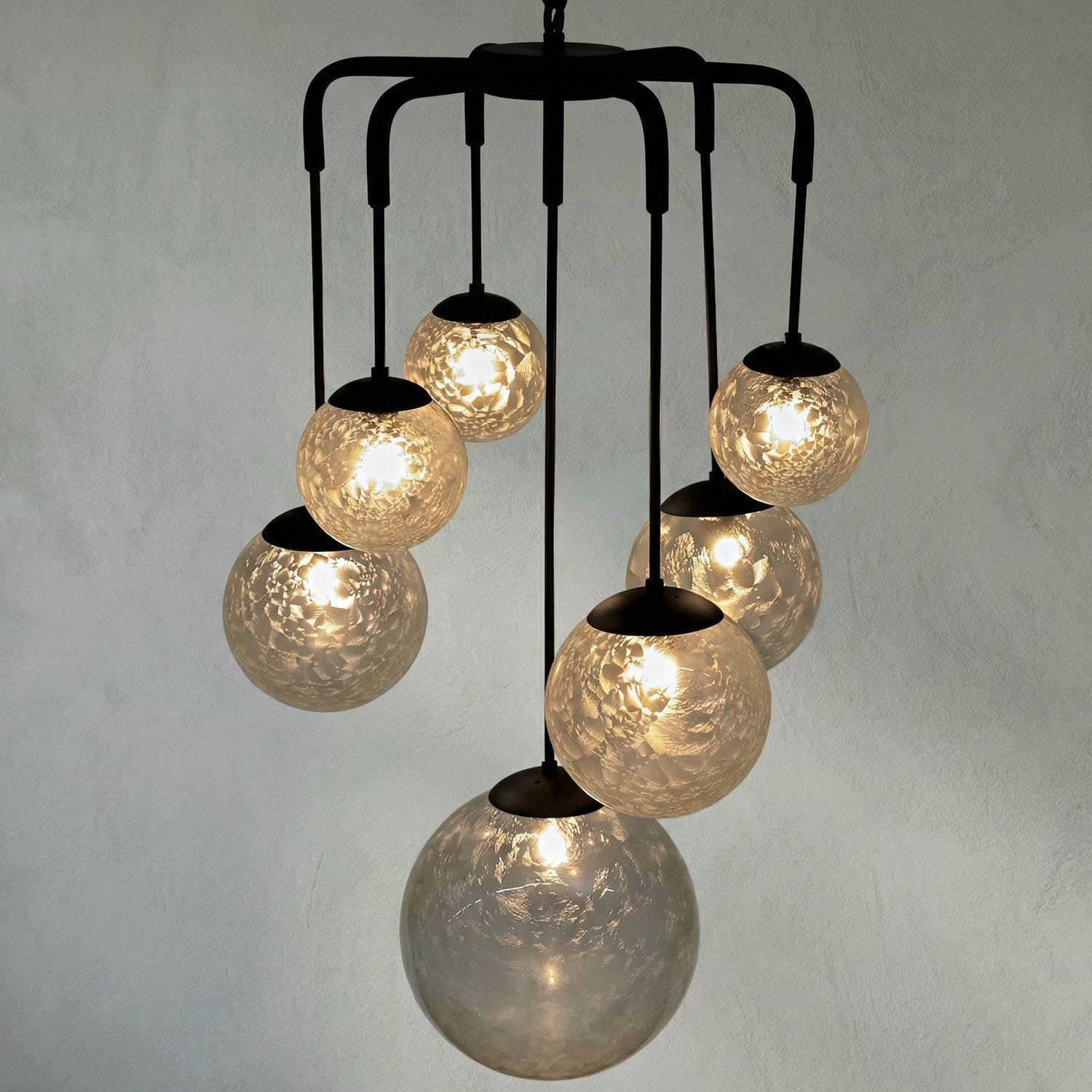 Artemis Chandelier, Iron with Black Finish by Noir